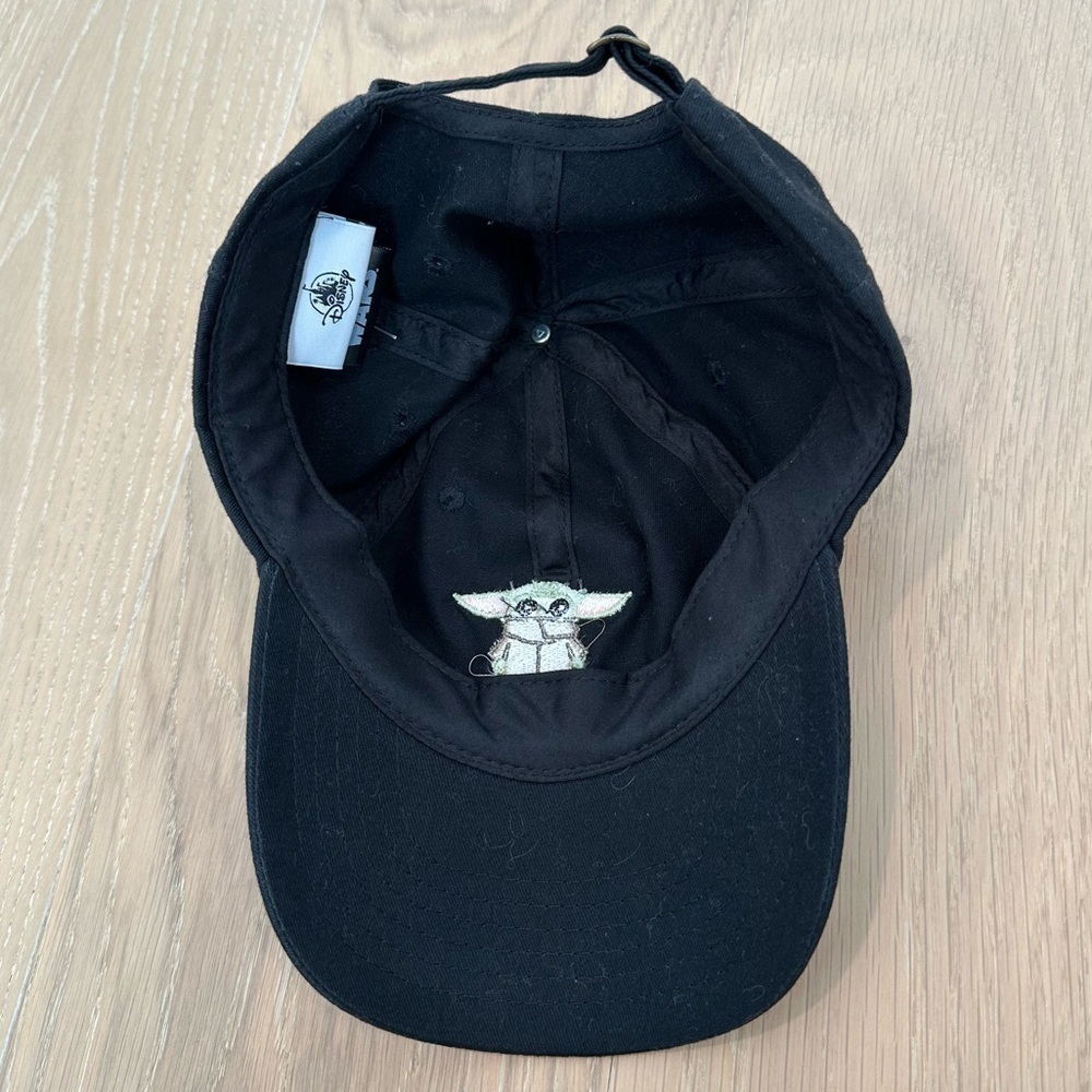 Star Wars Baby Yoda Hat Embroidered Walt Disney World Black Dad Hat Baseball Cap - Picture 7 of 11